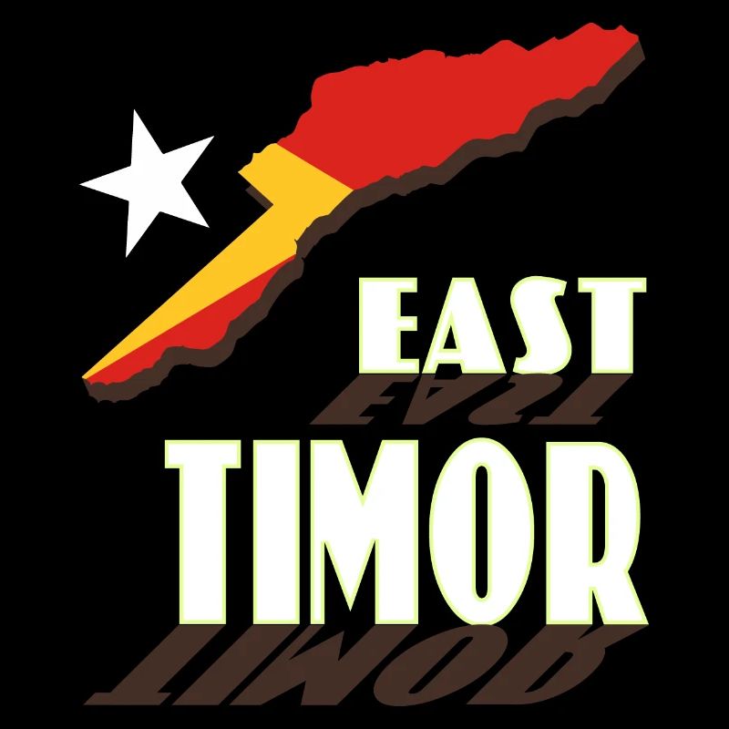 Carte du Timor oriental avec lettrage dynamique