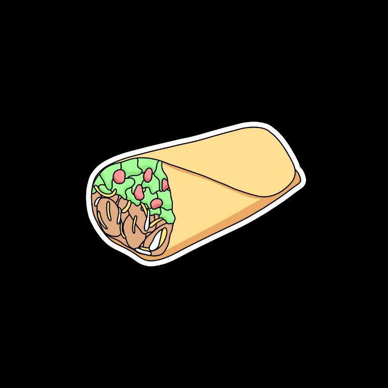 Conception d’autocollants Taco Wrap