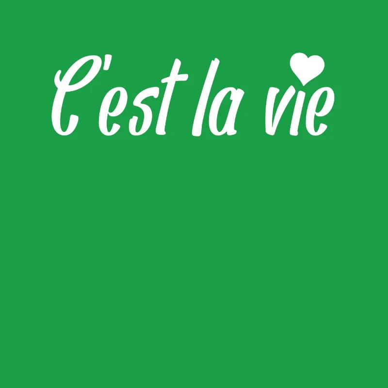 C’est la Vie Script with Heart