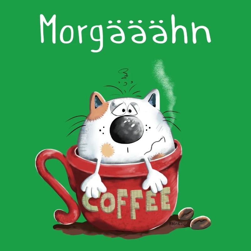 Morgähn Kaffee - Katze - Comic