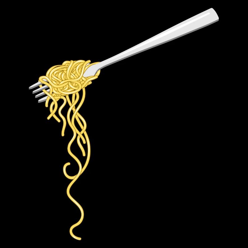 Spaghetti pasta on a fork