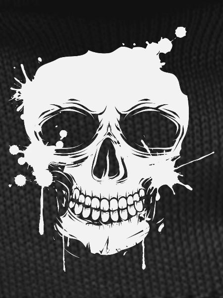 Skull skull graffiti