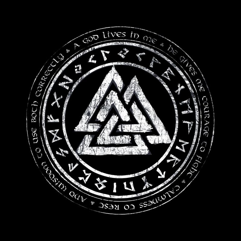 Valknut Wikinger Kelten Germanen Knoten Runen