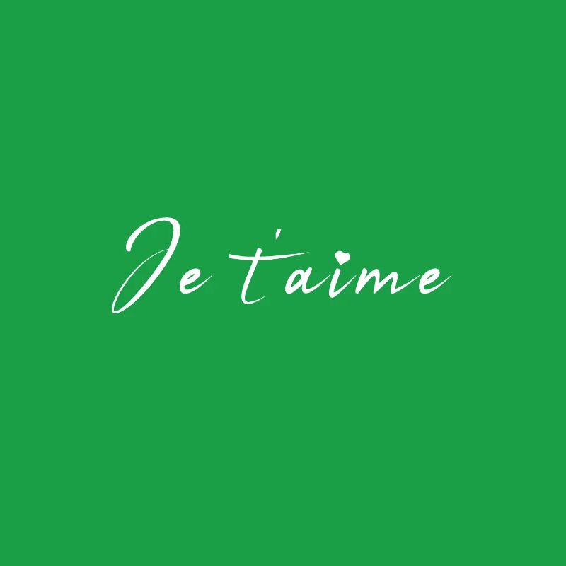 Je t'aime Script Romance