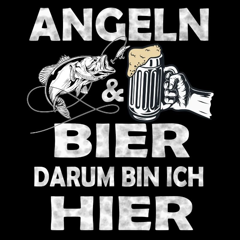 Angeln und Bier Darum bin ich hier.