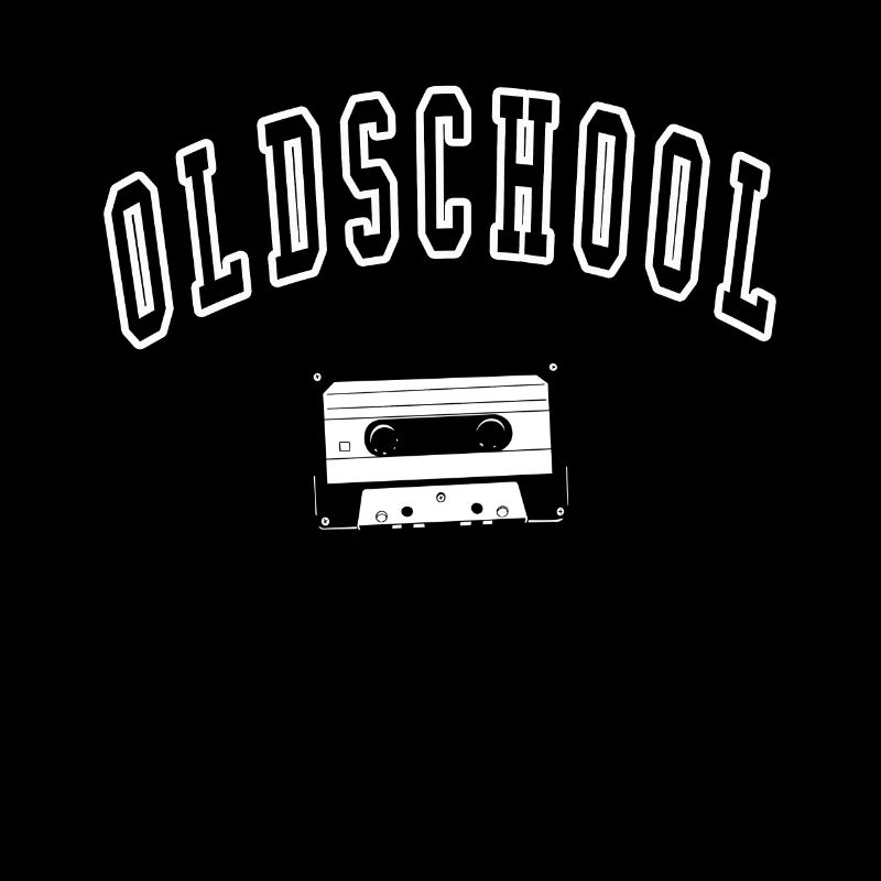 Oldschool cassette retro motif