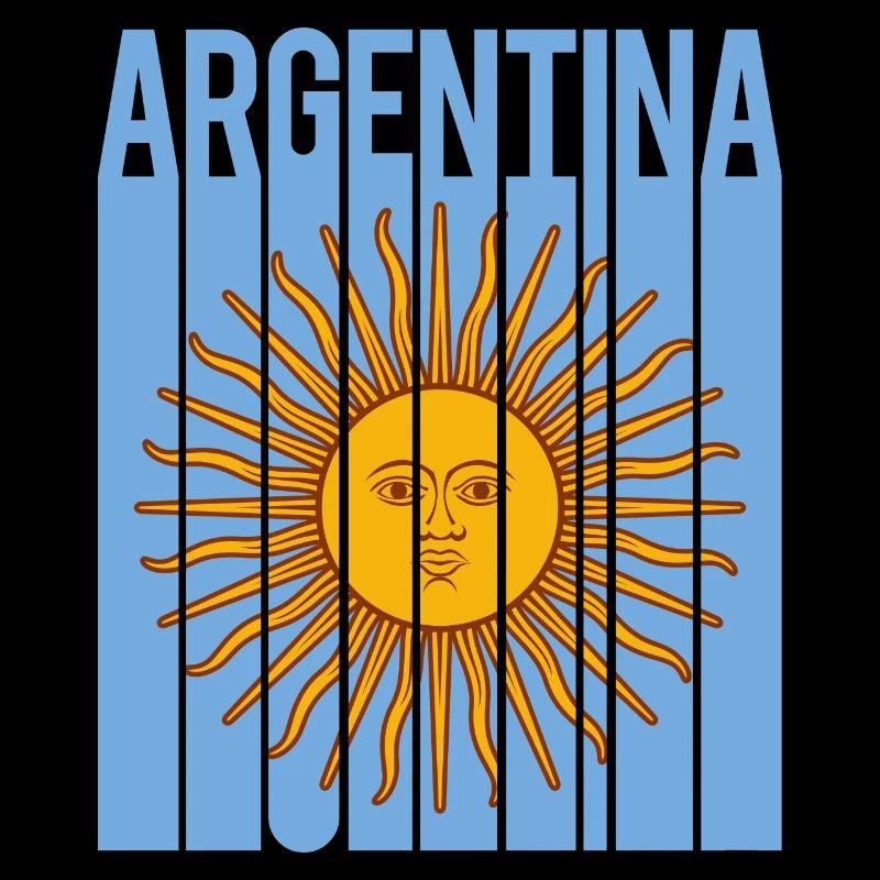 drapeau de l’Argentine t-shirt design sol de mayo