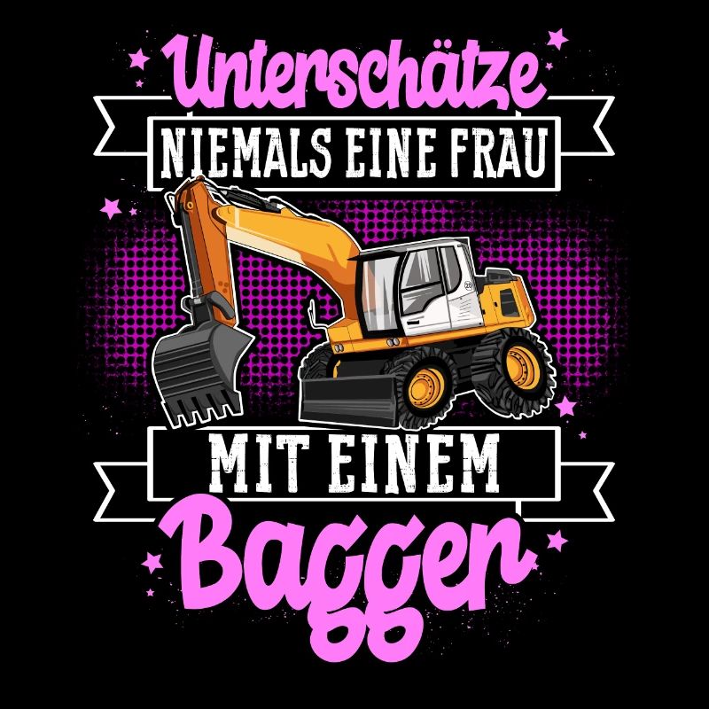 Baggerfahrerin