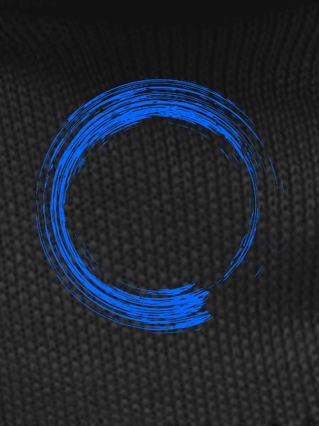 Circle Design Brush Blue