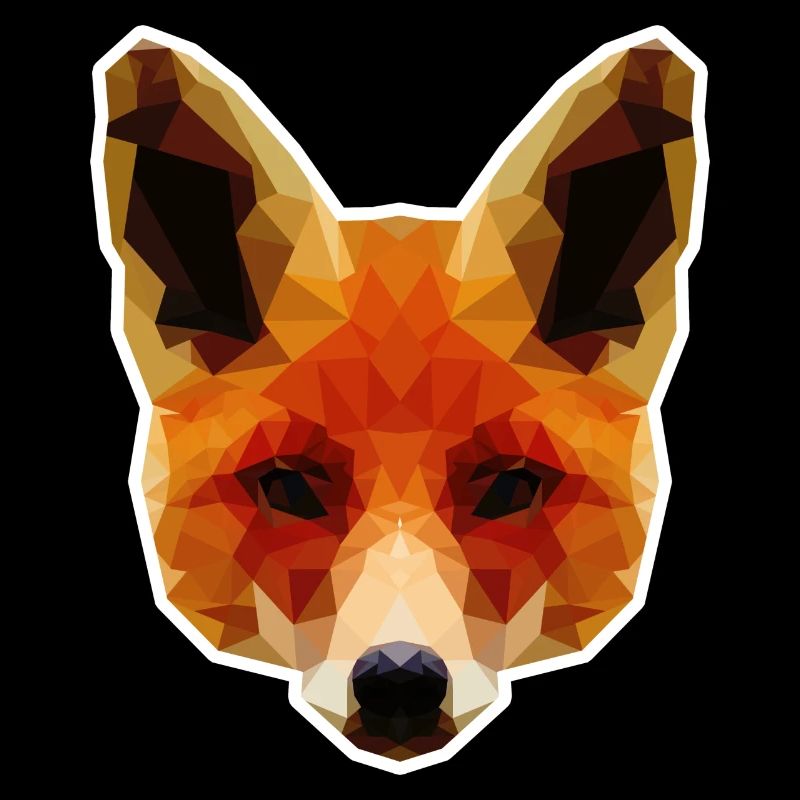 Renard polygonal orange