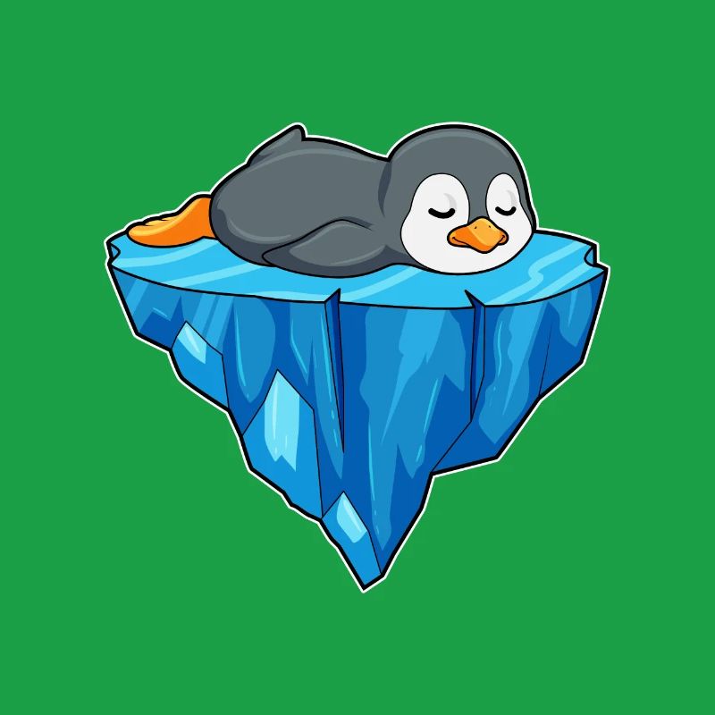 Pinguin Eisscholle