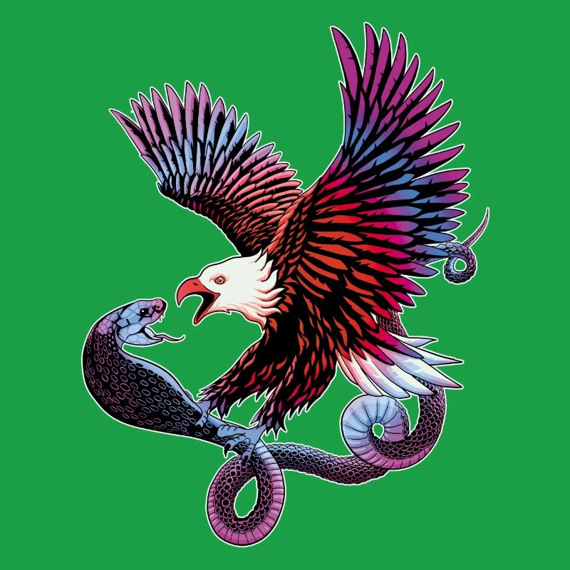 Aigle et serpent