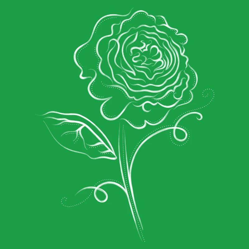 Rose fleur blanc élégant