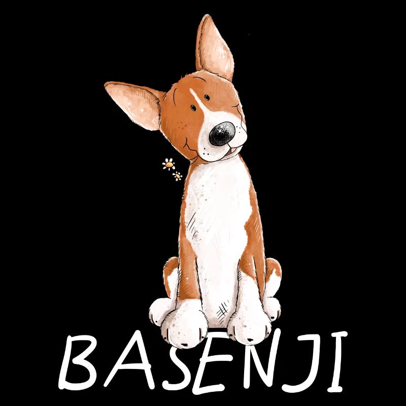 Happy Basenji I Hunderasse Comic I Hund