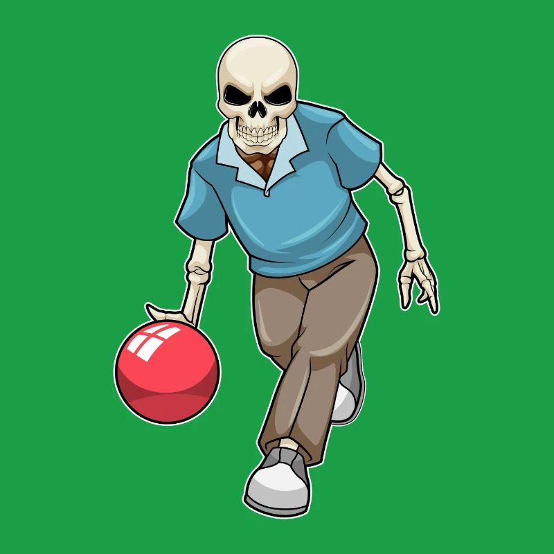 Boule de bowling squelette