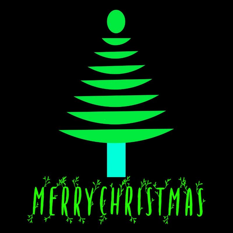 Neon Pine Christmas Tree