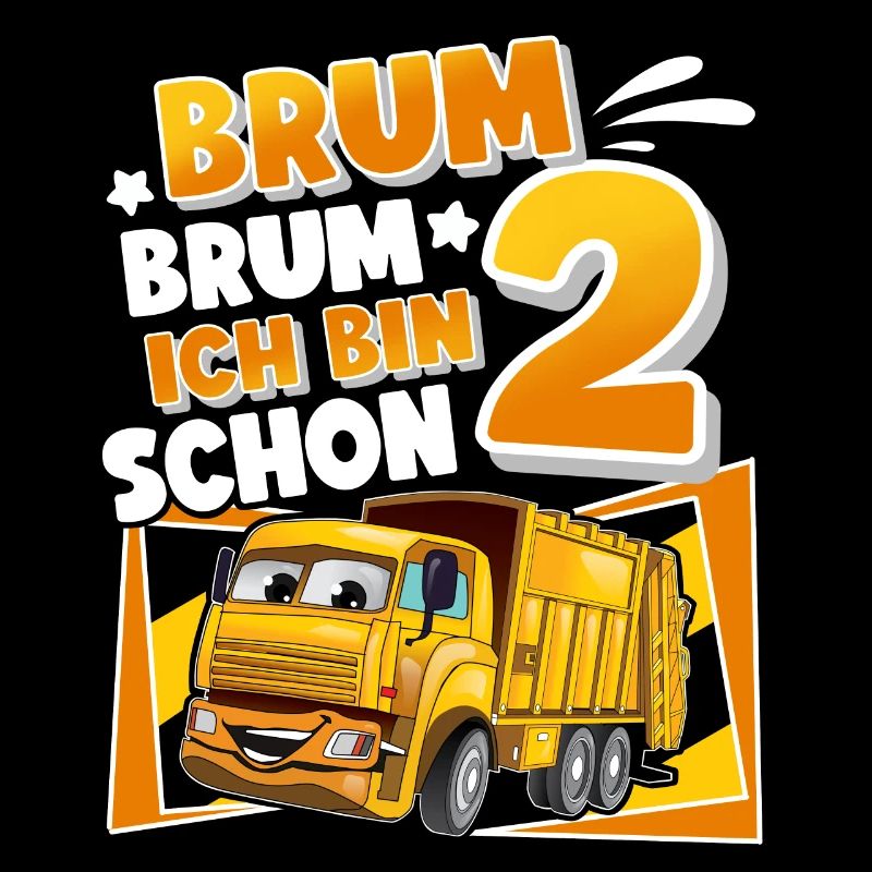 2 Jahre Kinder Müllauto