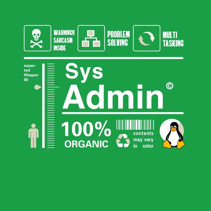 Sys Admin Pinguin Computer Nerd pc Platine cpu inh