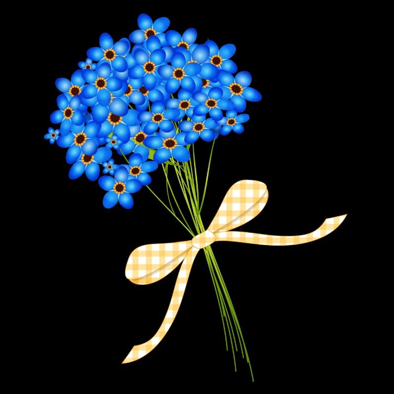 delicate forget-me-not bouquets