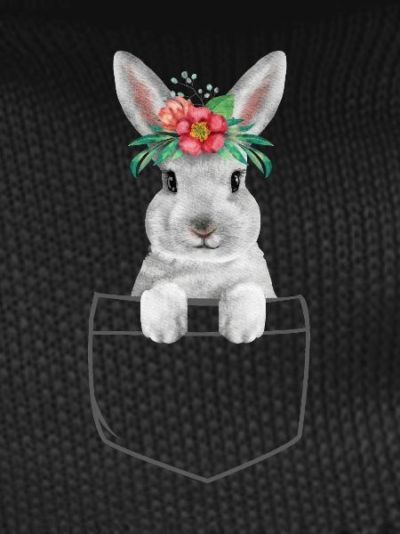 Rabbit Easter Flowers Rabbit Mom