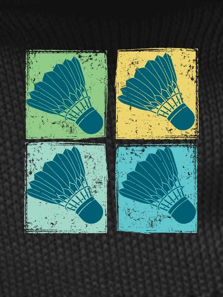 Badminton Shuttlecocks Pop Art