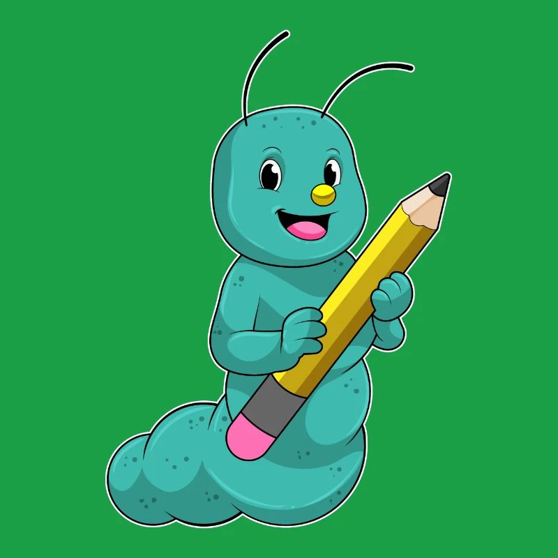 Chenille au crayon