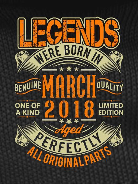 2018 March Birthday Legend
