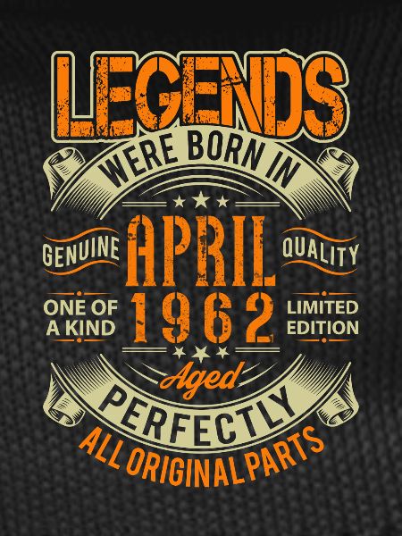 1962 April Birthday Legend