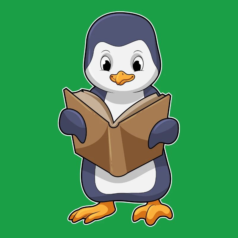 Pinguin Nerd Buch 