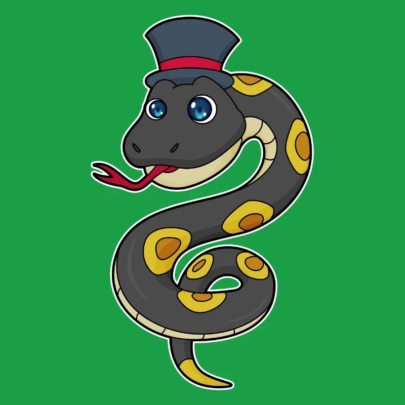 Snake with hat