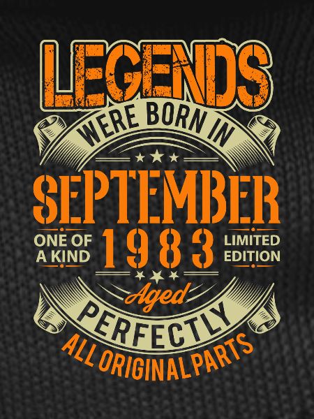 1983 September Birthday Legend