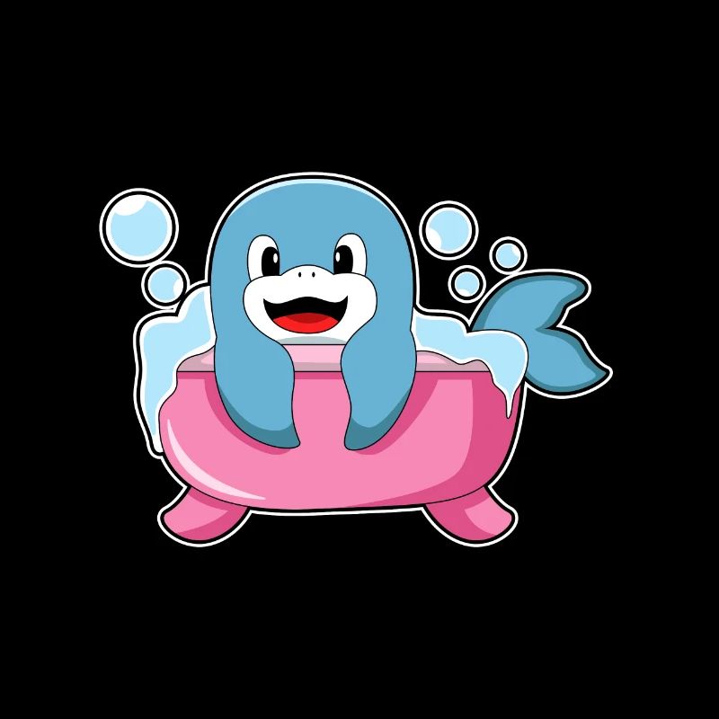 Dauphin dans la baignoire