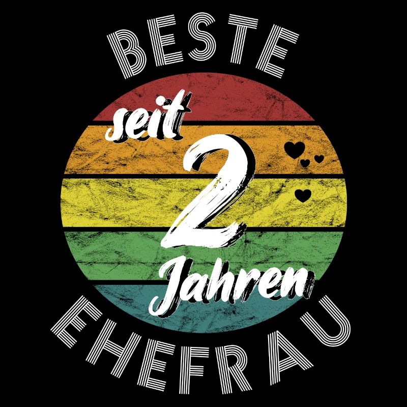 beste Ehefrau seit 2 Jahren 2. Hochzeitstag retro