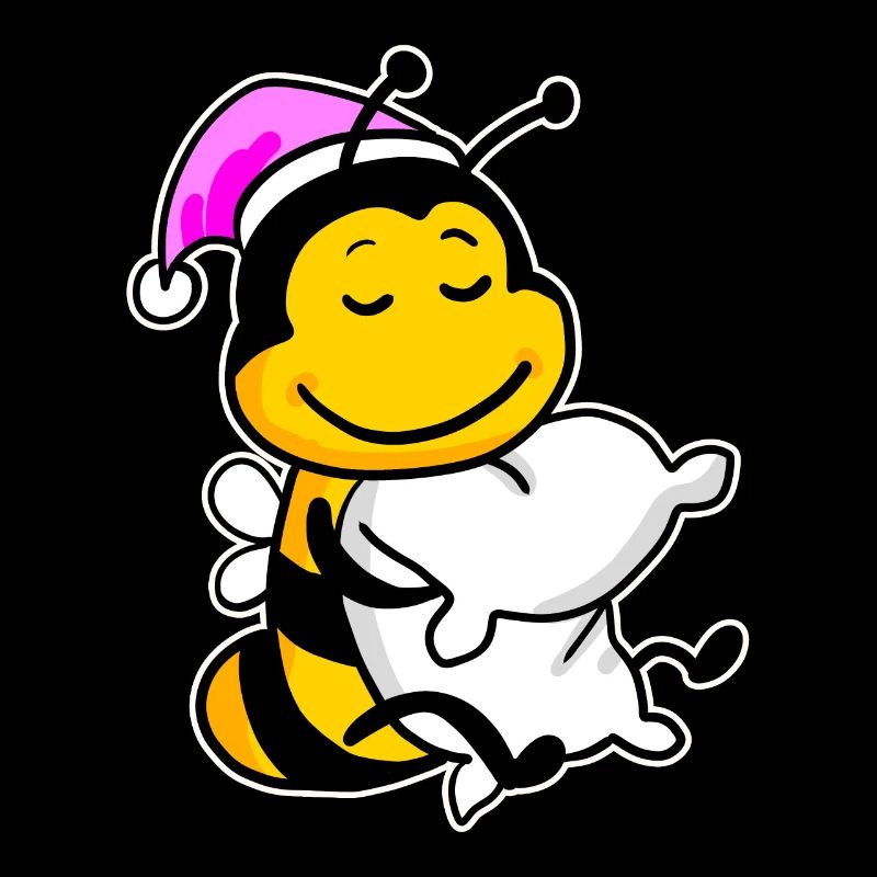 Abeille avec oreiller et bonnet de couchage