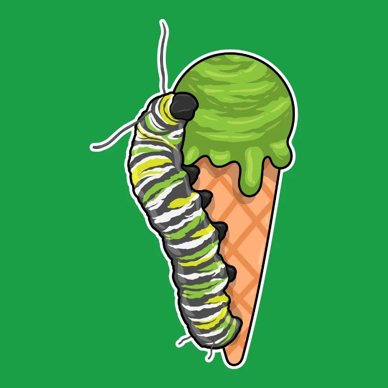 Glace de chenille