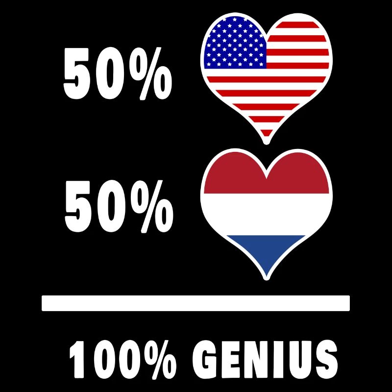 USA and The Netherlands ingenious flag design