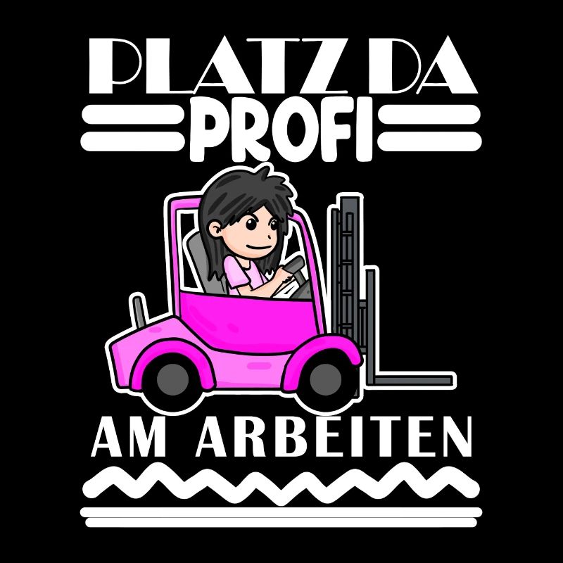 Staplerfahrerin Gabelstapler Lager Logistik Damen