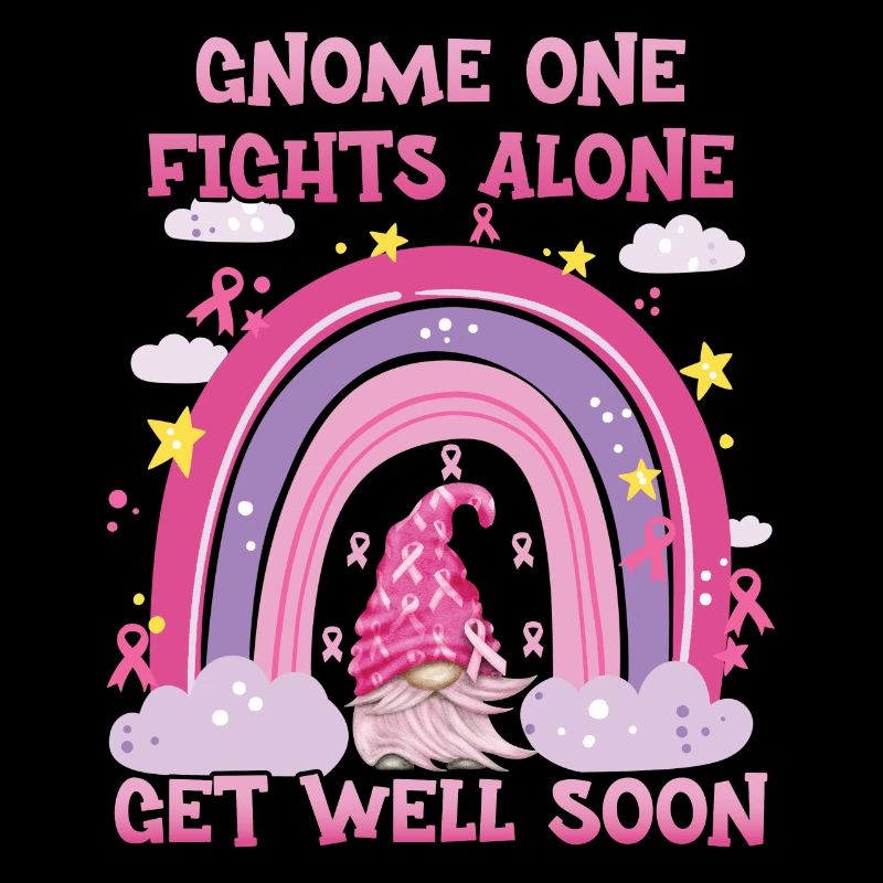 Gnome One Fights Alone Brustkrebs
