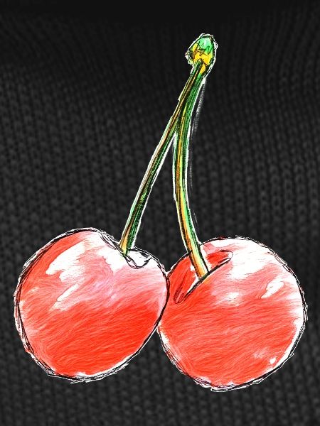 Two Sweet Cherries Sketch