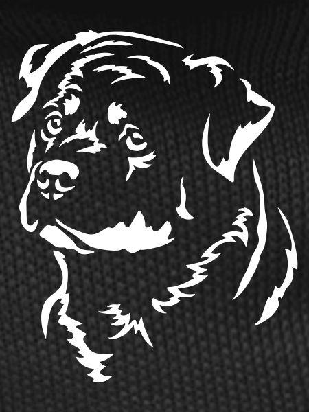Rottweiler Head "Black Edition"