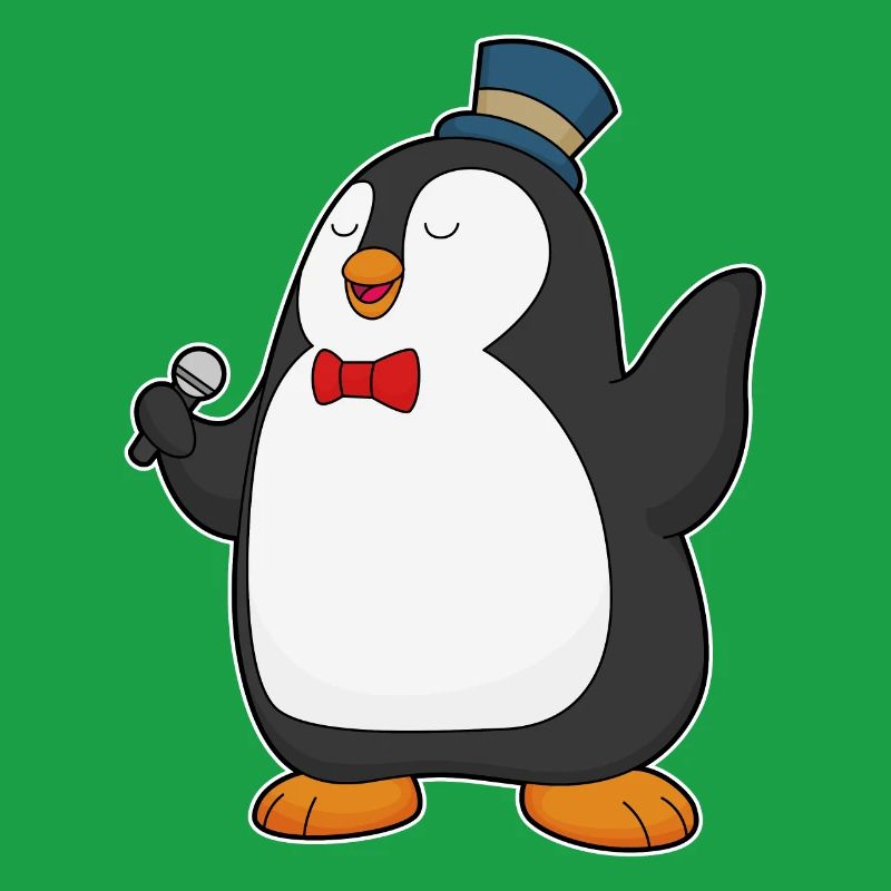 Chant du micro Penguin Singer