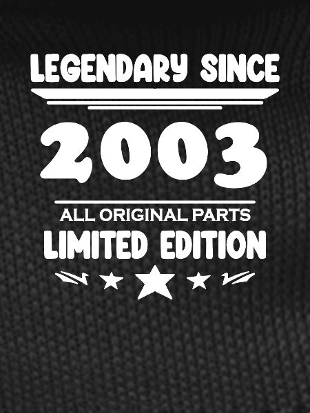 2003 - Born 2003