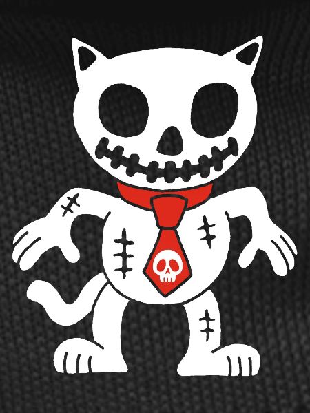 White cat voodoo doll