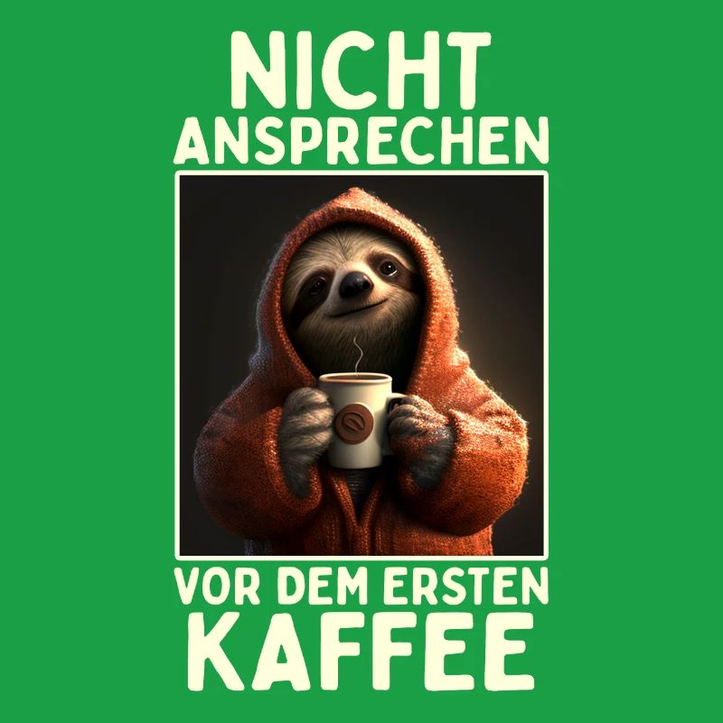 Faultier Nicht Ansprechen Vor Kaffee Morgenmuffel