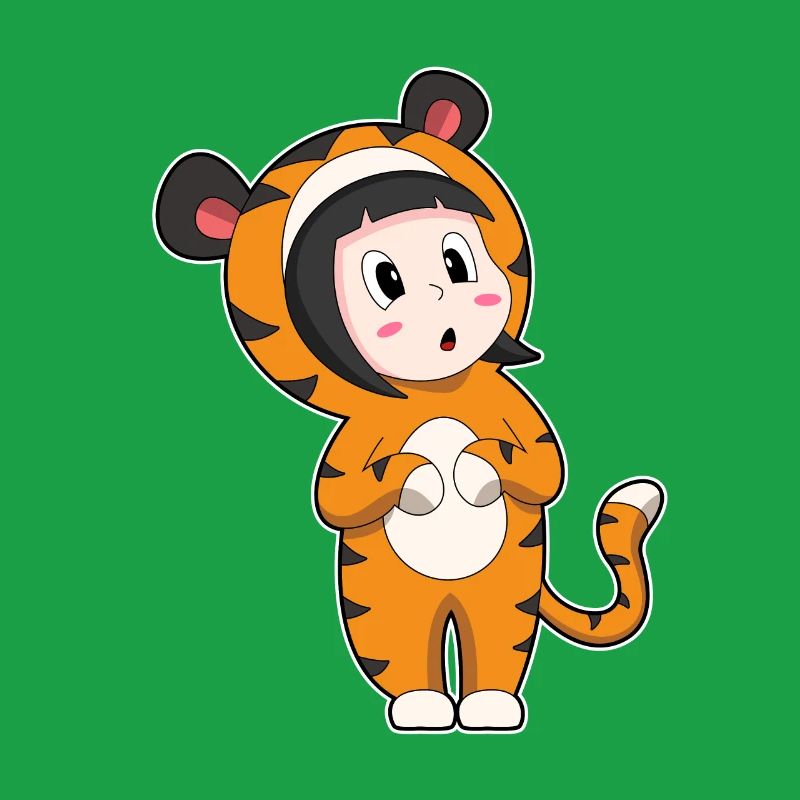 Tiger Mädchen Kostüm