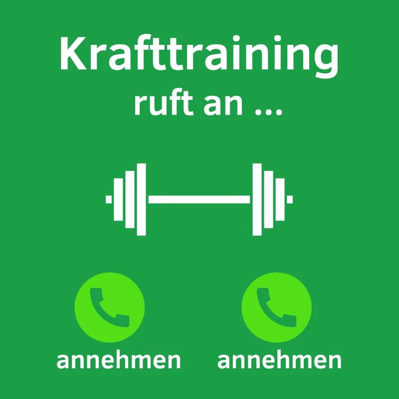 Krafttraining ruft an - annehmen oder annehmen?