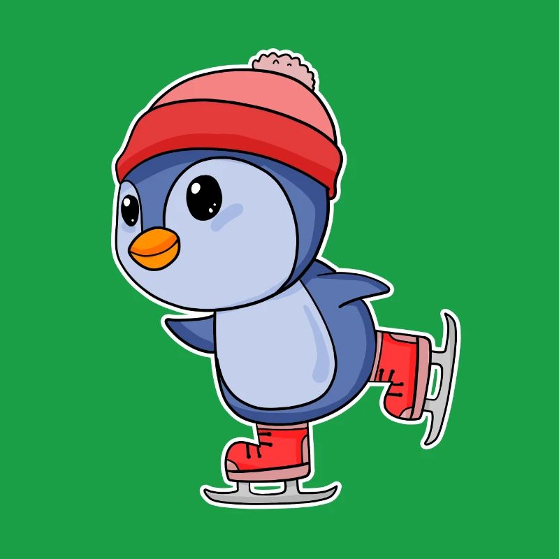 Pinguin Pinguine Seevogel Seevögel Eislaufen