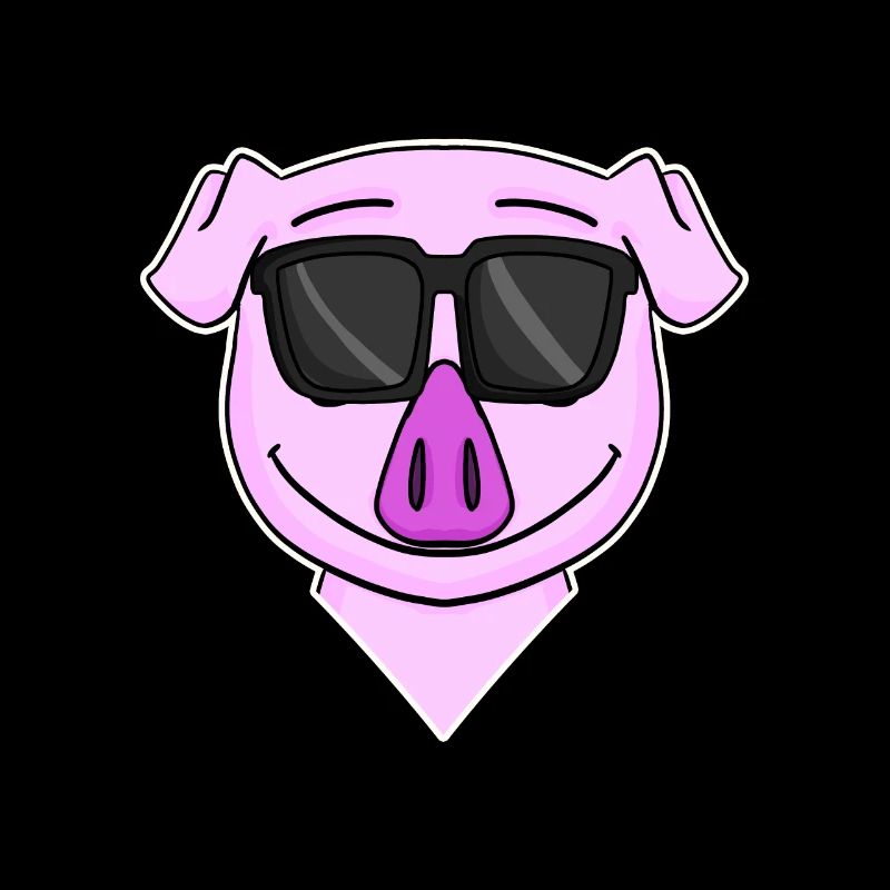 Schwein Kopf Tier - cooles Schwein
