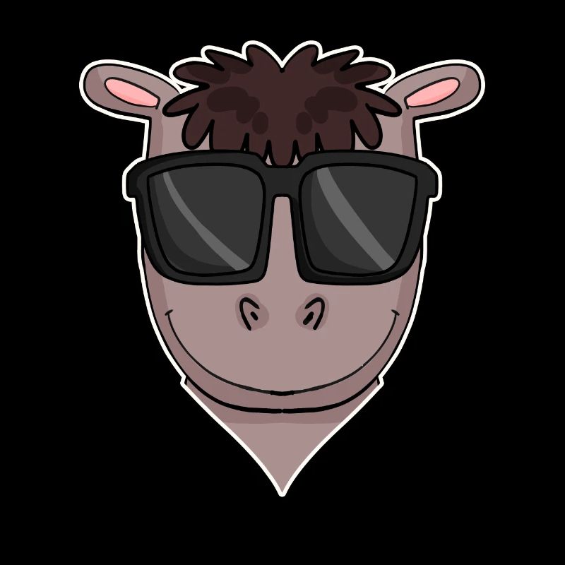 Pferd mit Sonnenbrille