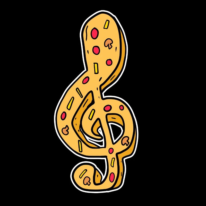 Music Music Note Pizza